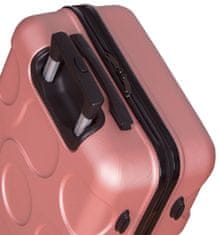 Cestovní kufr METRO LLTC4/3-M ABS - růžová