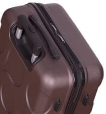 Kabinové zavazadlo METRO LLTC4/3-S ABS - hnědá