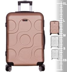 Cestovní kufr METRO LLTC4/3-L ABS - béžová
