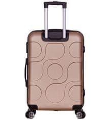 Cestovní kufr METRO LLTC4/3-M ABS - béžová