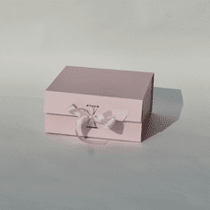 My Best Care Malá růžová dárková krabice s magnetickým víkem a vyměnitelnou stuhou