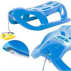 Prosperplast Plastové sáňky Pro Děti Dětská Sáně SEA LION s lanem - Modrá