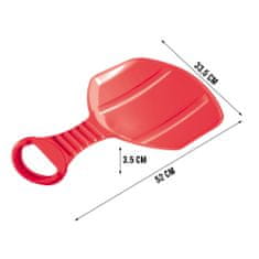 Prosperplast Kluzák Pro Děti Plastové Sáňky Dětské Slider Slide Apple + rukojeť - červená