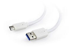 Gembird Kabel CCP-USB3-AMCM-1M-W USB C - USB A bílý 1m