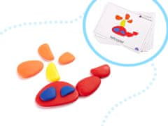 WOWO Edukační Puzzle Montessori Barevné Oblázky pro Kreativní Hru