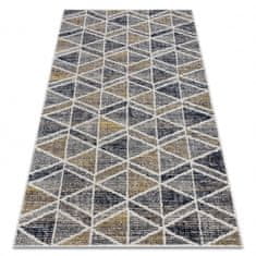 eoshop Moderný koberec MUNDO D7891 diamanty, trojúhelníky 3D outdoor šedá / béžová (Velikost: 180x270 cm)