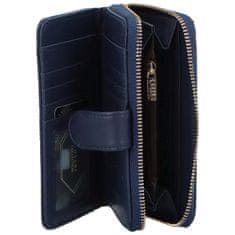 Coveri WORLD Trendová dámská koženková peněženka Dona, modrá