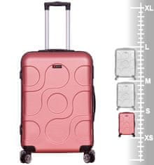 Kabinové zavazadlo METRO LLTC4/3-S ABS - růžová