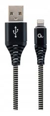 Gembird Kabel CC-USB2B-AMLM-1M-BW USB A - Lightning černobílý 1m