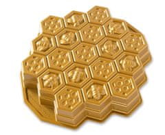 Nordic Ware Forma na bábovku včelí plástev zlatá 2,3 l , NORDIC WARE