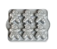 Nordic Ware Forma na 6 báboviček Perníkové postavičky stříbrná 1 l, NORDIC WARE