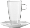 Jenaer Glas Sada šálků na Latte s podšálkem, 500ml Concept, set.2ks, JENAER GLAS