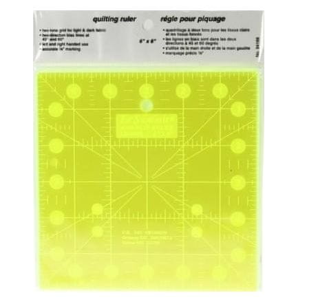 Texi patchworkové pravítko 6,5x12 palců fluorescenční