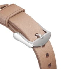 Nomad Modern Leather Slim Natural řemínek pro Apple Watch 41mm ,Barva Stříbrná 40mm Přírodní