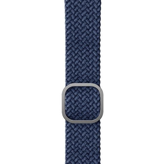 UNIQ Aspen pletený nylonový řemínek, modrý 44mm