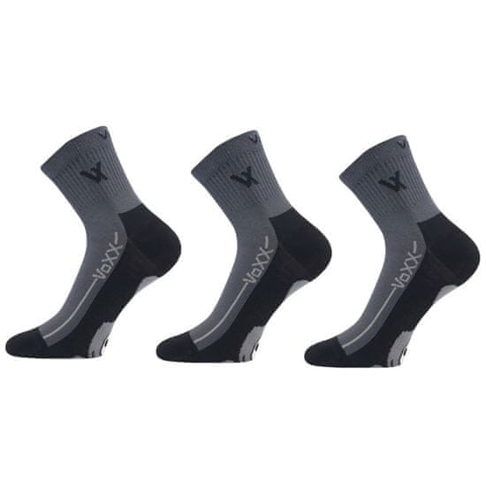Voxx 3PACK ponožky tmavě šedé (Barefootan-darkgrey)