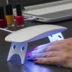 Northix UV/LED lampa na nehty Mini - bílá 