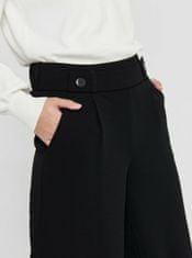 Jacqueline de Yong Černé dámské široké kalhoty JDY Geggo S/32