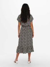Jacqueline de Yong Černo-krémová vzorovaná midi sukně JDY Piper S