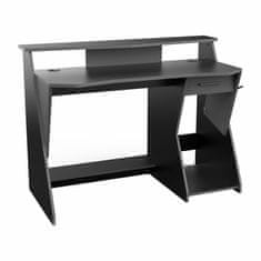 eoshop PC stůl SKIN šedý/černý