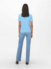 Jacqueline de Yong Světle modré basic tričko JDY Farock XS