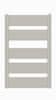 CINI teplovodní hliníkový radiátor Elegant, EL 5/40, 675 × 430, bílý