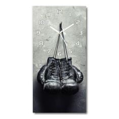 Wallmuralia Nástěnné hodiny Boxerské rukavice bílé 30x60 cm