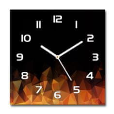 Wallmuralia Skleněné hodiny čtverec Abstrakce bílé 30x30 cm