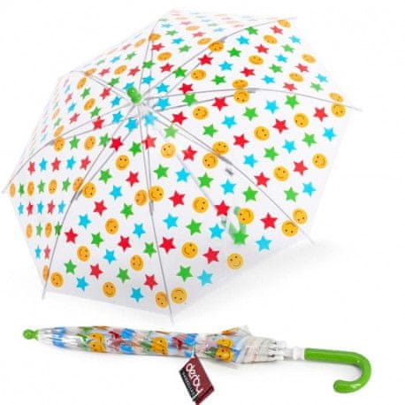 Derby Kids Sky Transparent - průhledný dětský holový deštník
