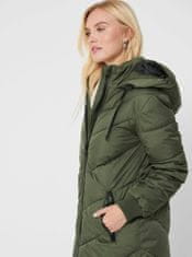 Jacqueline de Yong Zelený dámský zimní prošívaný kabát JDY S
