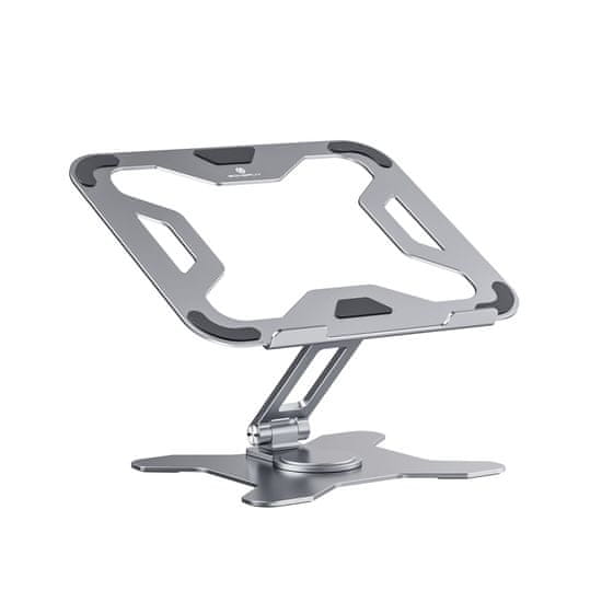 Kos Design Otočný skládací stojan na notebook 360 stupňů, stříbrný