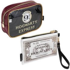 CurePink Kosmetická taška Harry Potter: Bradavický express (24 x 17 x 8 cm)
