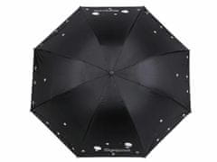 Kraftika 1ks černá dámský skládací deštník květy, dámské deštníky