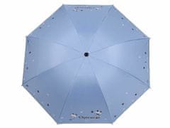 Kraftika 1ks 12 modrá pomněnková dámský skládací deštník květy