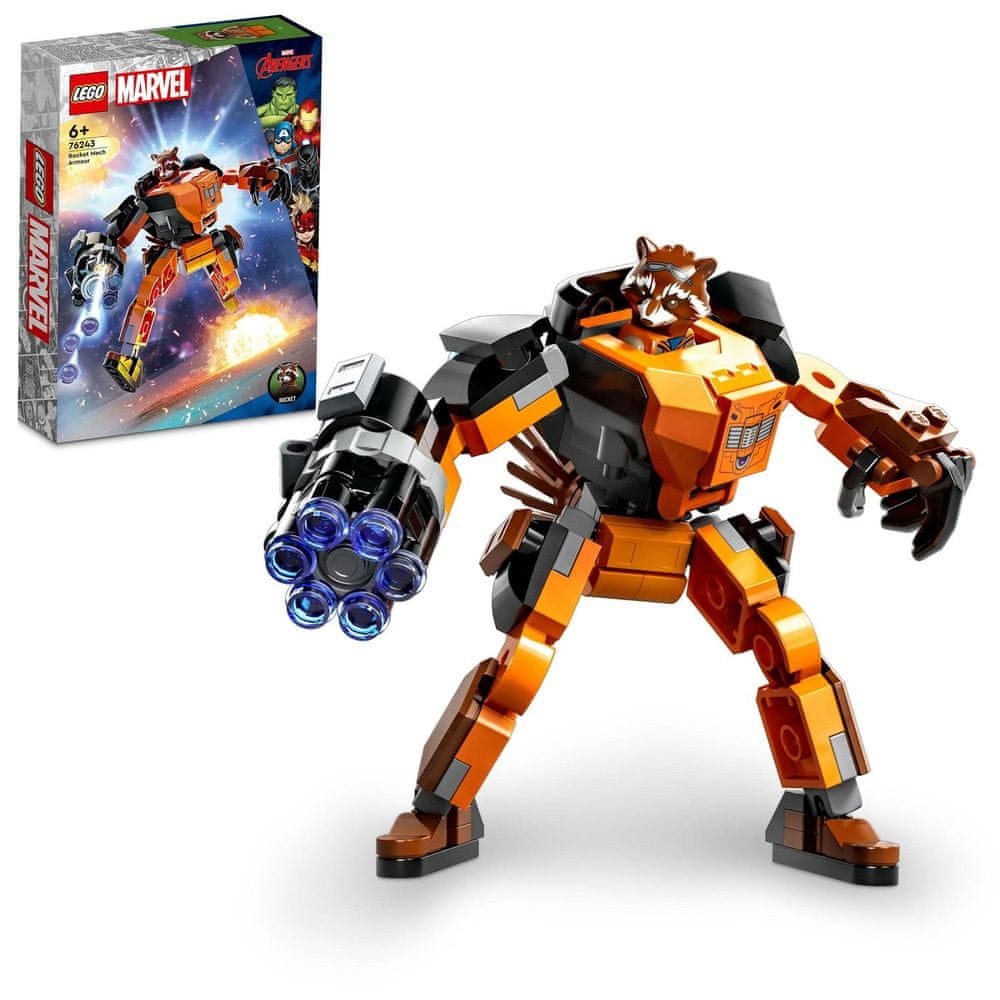 Levně LEGO Marvel 76243 Rocket v robotickém brnění