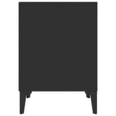 Vidaxl Noční stolek černý 40 x 35 x 50 cm