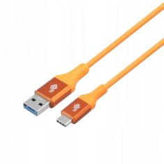 Kabel TB 022970 USB A - USB C oranžový 2m