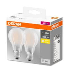 Osram 2x LED žárovka E27 A60 7W = 60W 806lm 2700K Teplá bílá