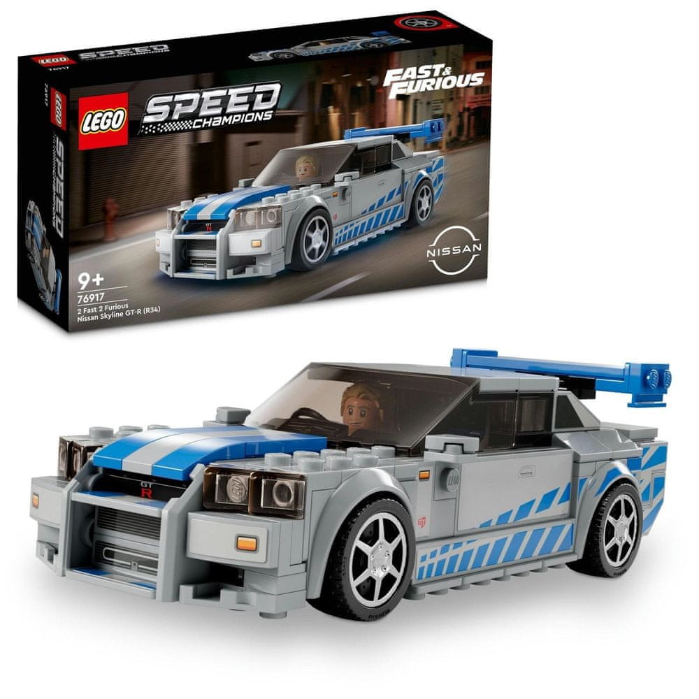 LEGO Speed Champions 76917 2 Fast 2 Furious Nissan Skyline GT-R (R34) - rozbaleno