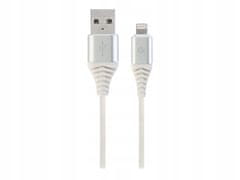 Gembird Kabel CC-USB2B-AMLM-1M-BW2 USB A - Lightning bílý 1m