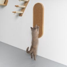 RHR Quality Kočičí stěnový systém Cat wall - Škrabací deska de Luxe (Rubberwood Khaki)