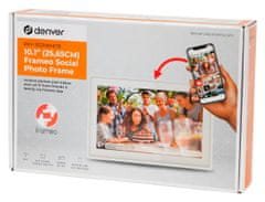 Denver Digitální fotorámeček FRAMEO Wi-Fi IPS dotyková obrazovka 10" 16GB Denver PFF-1021W