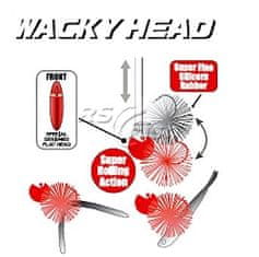 Gamakatsu Hlava jigová Wacky Head Red 3,5 g - 185022202007