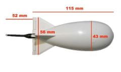 Spomb Raketa Bait Mini - bílá