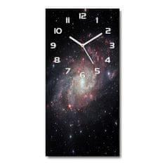 Wallmuralia Moderní hodiny nástěnné Mlhovina 30x60 cm bílé
