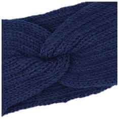 Delami Pohodlná pletená čelenka Elefo, tmavě modrá