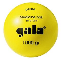 Gala Míč medicinbal plastový 1 kg žlutý