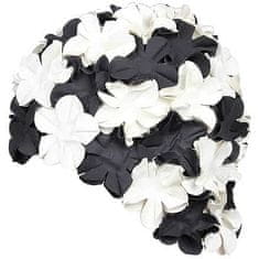 Aqua Speed Bloom koupací čepice černá-bílá
