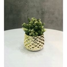 Polnix Keramický květináč 14 cm zlatý