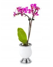 Polnix Keramický urnový květináč 21 cm bílý